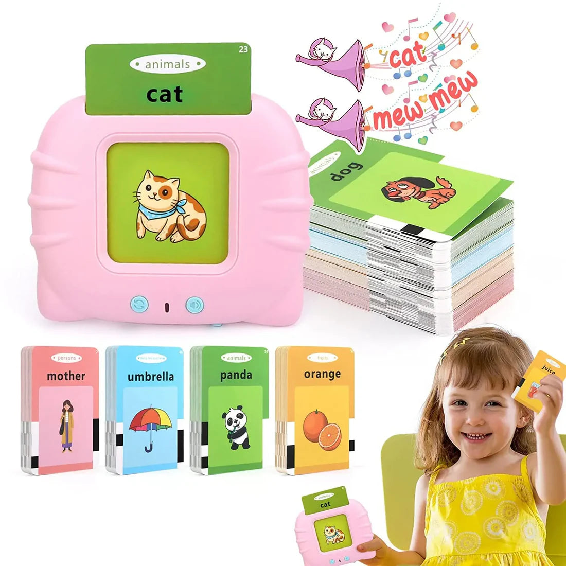 Smart Talking Flash Card Reader – Early Education Learning Device for Kids