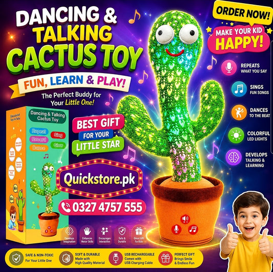 🌵✨ Dancing Talking Cactus Toy ✨🌵