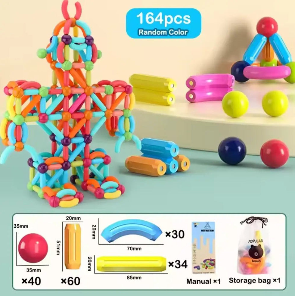 Magnetic Building Blocks – Fun & Educational Toy for Kids